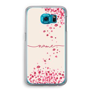 CaseCompany Hartjes en kusjes: Samsung Galaxy S6 Transparant Hoesje