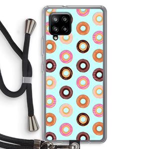 CaseCompany Donuts: Samsung Galaxy A42 5G Transparant Hoesje met koord