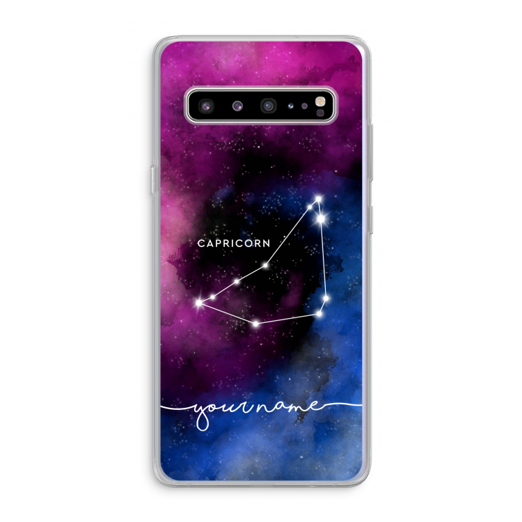 CaseCompany Sterrenbeeld - Donker: Samsung Galaxy S10 5G Transparant Hoesje