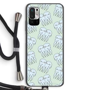 CaseCompany Octopussen: Xiaomi Redmi Note 10 5G Transparant Hoesje met koord