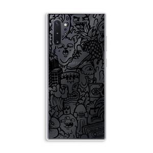 CaseCompany Vexx Black Mixtape: Samsung Galaxy Note 10 Plus Transparant Hoesje