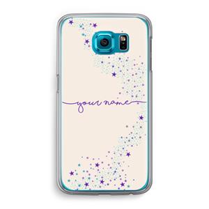 CaseCompany Sterren: Samsung Galaxy S6 Transparant Hoesje