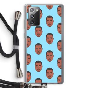 CaseCompany Kanye Call Me℃: Samsung Galaxy Note 20 / Note 20 5G Transparant Hoesje met koord