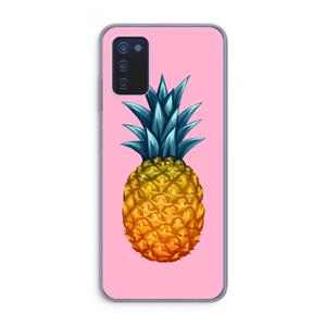 CaseCompany Grote ananas: Samsung Galaxy A03s Transparant Hoesje