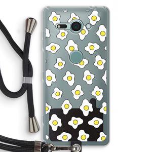 CaseCompany Spiegeleitjes: Sony Xperia XZ2 Compact Transparant Hoesje met koord