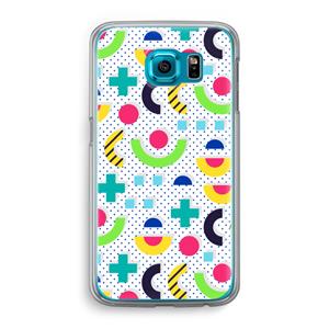 CaseCompany 8-bit N°1: Samsung Galaxy S6 Transparant Hoesje