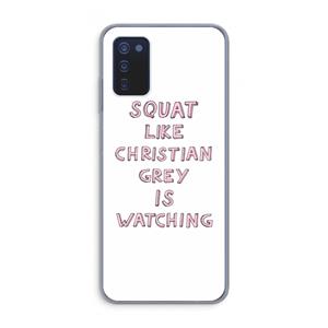 CaseCompany Christian Grey: Samsung Galaxy A03s Transparant Hoesje