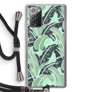 CaseCompany This Sh*t Is Bananas: Samsung Galaxy Note 20 / Note 20 5G Transparant Hoesje met koord