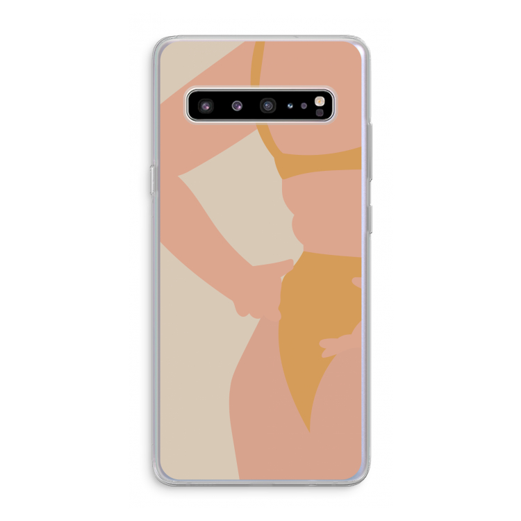 CaseCompany Bikini body: Samsung Galaxy S10 5G Transparant Hoesje