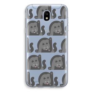 CaseCompany Cats: Samsung Galaxy J5 (2017) Transparant Hoesje