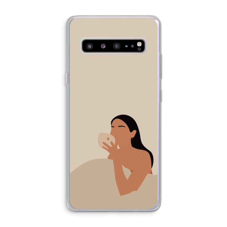 CaseCompany Fresh coffee: Samsung Galaxy S10 5G Transparant Hoesje