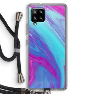 CaseCompany Zweverige regenboog: Samsung Galaxy A42 5G Transparant Hoesje met koord