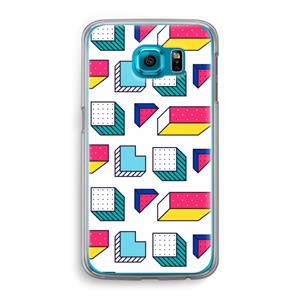 CaseCompany 8-bit N°7: Samsung Galaxy S6 Transparant Hoesje
