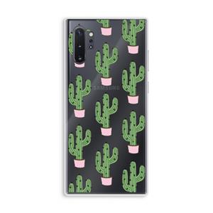 CaseCompany Cactus Lover: Samsung Galaxy Note 10 Plus Transparant Hoesje