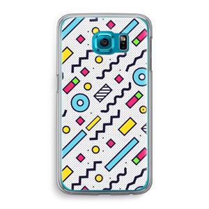 CaseCompany 8-bit N°8: Samsung Galaxy S6 Transparant Hoesje