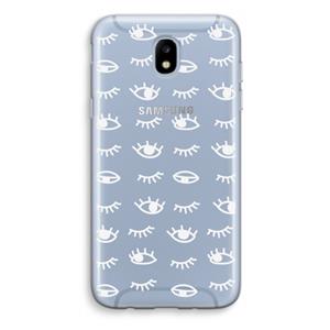 CaseCompany Eye pattern #3: Samsung Galaxy J5 (2017) Transparant Hoesje