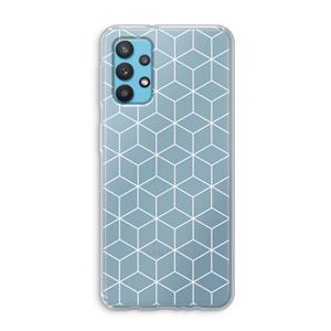 CaseCompany Zwart-witte kubussen: Samsung Galaxy A32 4G Transparant Hoesje