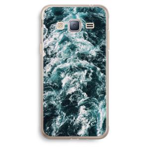 CaseCompany Zee golf: Samsung Galaxy J3 (2016) Transparant Hoesje