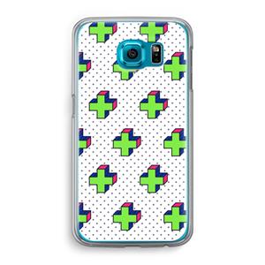 CaseCompany 8-bit N°10: Samsung Galaxy S6 Transparant Hoesje