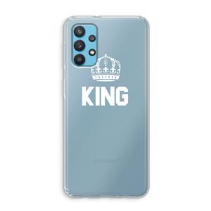 CaseCompany King zwart: Samsung Galaxy A32 4G Transparant Hoesje