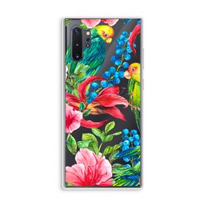 CaseCompany Papegaaien: Samsung Galaxy Note 10 Plus Transparant Hoesje