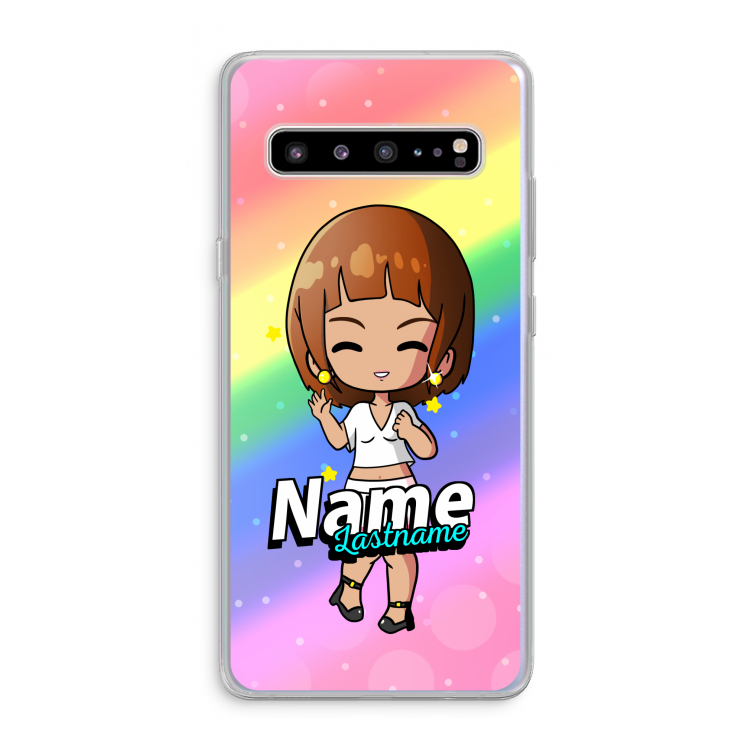 CaseCompany Chibi Maker vrouw: Samsung Galaxy S10 5G Transparant Hoesje