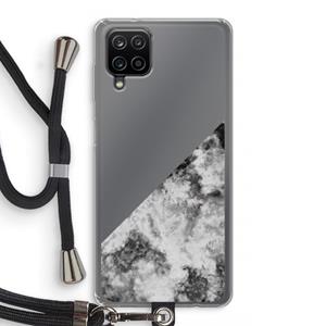 CaseCompany Onweer: Samsung Galaxy A12 Transparant Hoesje met koord