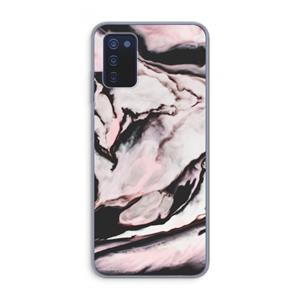 CaseCompany Roze stroom: Samsung Galaxy A03s Transparant Hoesje