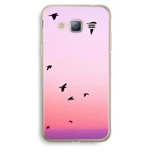CaseCompany Fly away: Samsung Galaxy J3 (2016) Transparant Hoesje