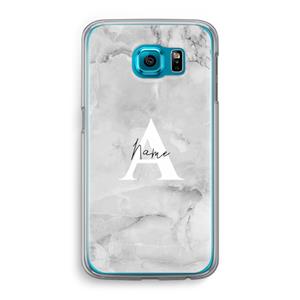 CaseCompany Ivory Marble: Samsung Galaxy S6 Transparant Hoesje