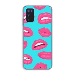 CaseCompany Bite my lip: Samsung Galaxy A03s Transparant Hoesje