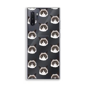 CaseCompany It's a Purrr Case: Samsung Galaxy Note 10 Plus Transparant Hoesje