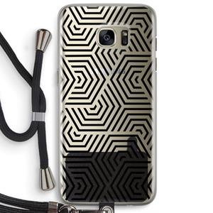 CaseCompany Magic pattern: Samsung Galaxy S7 Edge Transparant Hoesje met koord