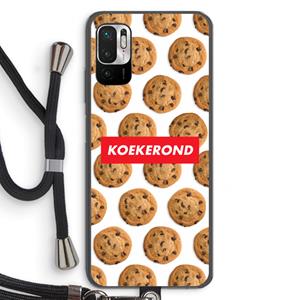 CaseCompany Koekerond: Xiaomi Redmi Note 10 5G Transparant Hoesje met koord