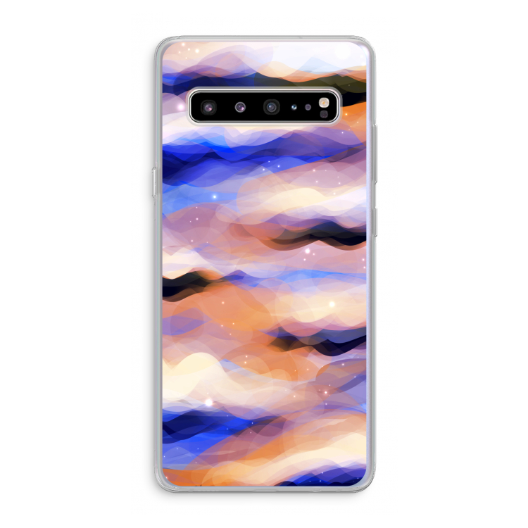 CaseCompany Donkere Wolken: Samsung Galaxy S10 5G Transparant Hoesje