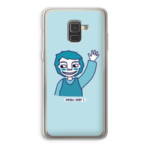 CaseCompany Zwaai: Samsung Galaxy A8 (2018) Transparant Hoesje