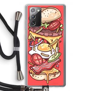 CaseCompany Diet Coke Please: Samsung Galaxy Note 20 / Note 20 5G Transparant Hoesje met koord