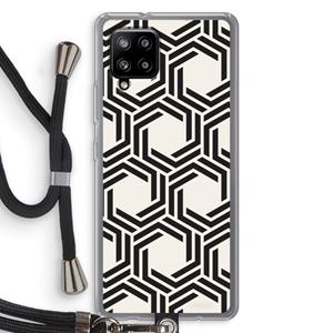 CaseCompany Geometrisch patroon: Samsung Galaxy A42 5G Transparant Hoesje met koord