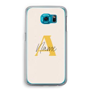 CaseCompany Amber Script: Samsung Galaxy S6 Transparant Hoesje