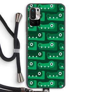 CaseCompany Crocs: Xiaomi Redmi Note 10 5G Transparant Hoesje met koord