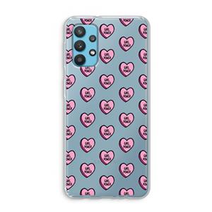 CaseCompany GIRL POWER: Samsung Galaxy A32 4G Transparant Hoesje