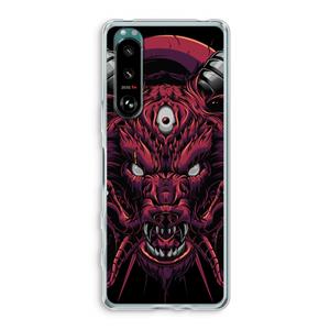 CaseCompany Hell Hound and Serpents: Sony Xperia 5 III Transparant Hoesje