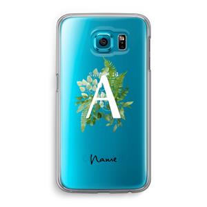 CaseCompany Green Brush: Samsung Galaxy S6 Transparant Hoesje