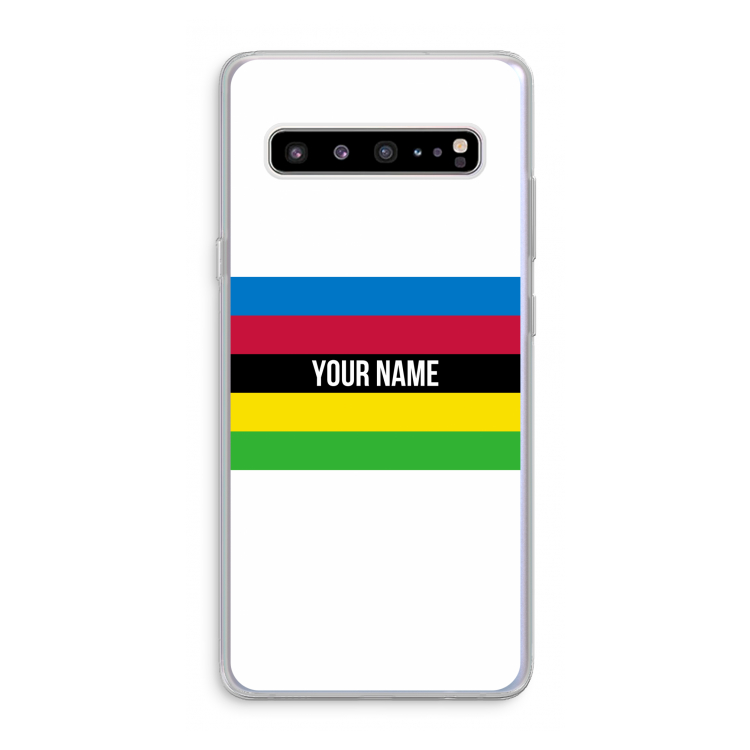 CaseCompany WK Wielrennen: Samsung Galaxy S10 5G Transparant Hoesje