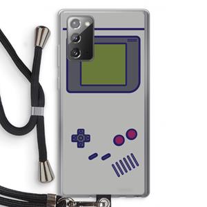 CaseCompany Game On: Samsung Galaxy Note 20 / Note 20 5G Transparant Hoesje met koord
