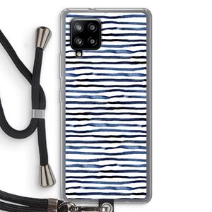 CaseCompany Verrassende lijnen: Samsung Galaxy A42 5G Transparant Hoesje met koord