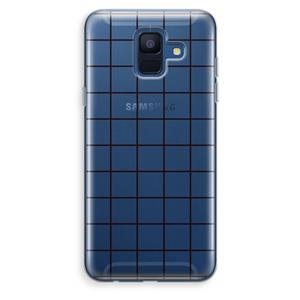 CaseCompany Rooster: Samsung Galaxy A6 (2018) Transparant Hoesje
