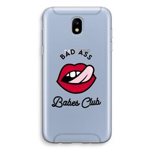 CaseCompany Badass Babes Club: Samsung Galaxy J5 (2017) Transparant Hoesje