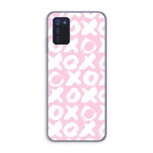 CaseCompany XOXO: Samsung Galaxy A03s Transparant Hoesje
