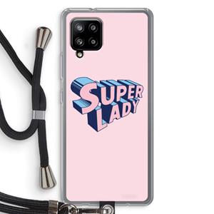 CaseCompany Superlady: Samsung Galaxy A42 5G Transparant Hoesje met koord